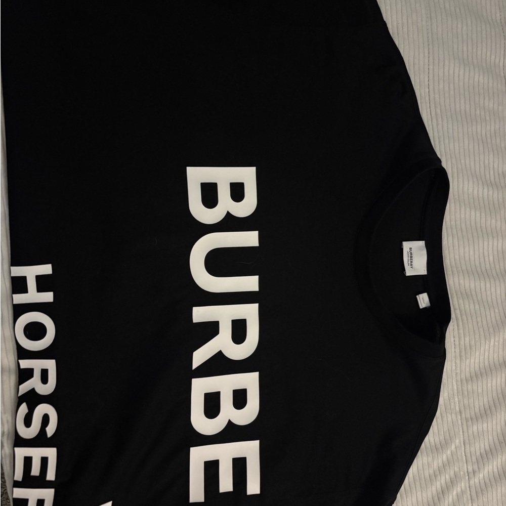 Burberry Black Logo Crewneck T-Shirt
